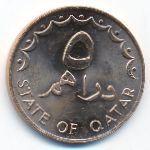 Катар, 5 дирхамов (1973–1978 г.)