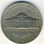 США, 5 центов (1938–1942 г.)