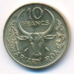 Мадагаскар, 10 франков (1989 г.)