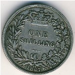 Great Britain, 1 shilling, 1864–1867