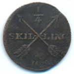 Sweden, 1/4 скиллинга