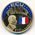 Liberia, 10 долларов (2001 г.)