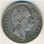 Italy, 2 lire, 1881–1899