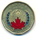 Canada, 1 dollar, 2020