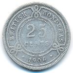 Британский Гондурас, 25 центов (1906–1907 г.)