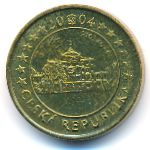 Чехия., 10 евроцентов (2004 г.)