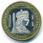 Литва., 1 евро (2004 г.)
