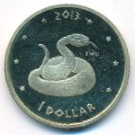 Индейская резервация Ла-Поста., 1 доллар (2013 г.)
