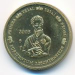 Лихтенштейн., 10 евроцентов (2005 г.)
