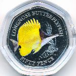 British Indian Ocean Territory, 50 пенсов (2021 г.)