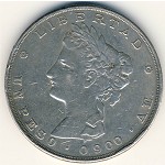 Guatemala, 1 peso, 1882–1889