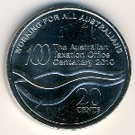 Австралия, 20 центов (2010 г.)