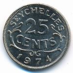 Сейшелы, 25 центов (1974 г.)