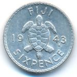 Фиджи, 6 пенсов (1942–1943 г.)