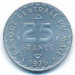 Мали, 25 франков (1976 г.)