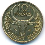 Madagascar, 10 франков (1984 г.)