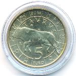 Сан-Марино, 5 евро (2018 г.)