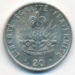 Haiti, 20 centimes, 1986–1991