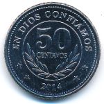 Nicaragua, 50 centavos, 2007–2014