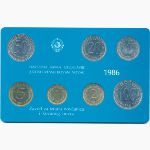 Югославия, Набор монет (1986 г.)