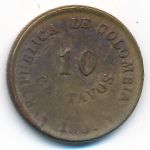 Колумбия, 10 сентаво (1901 г.)