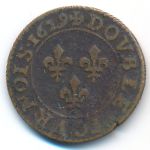 Франция, 2 денье (1629 г.)