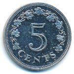 Malta, 5 центов (1977 г.)