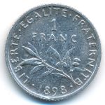 Франция, 1 франк (1898 г.)