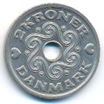 Denmark, 2 kroner, 1992–2001
