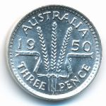 Австралия, 3 пенса (1949–1952 г.)