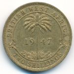 Британская Западная Африка, 2 шиллинга (1947 г.)