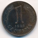 Латвия, 1 сантим (1938 г.)