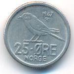 Норвегия, 25 эре (1958–1973 г.)