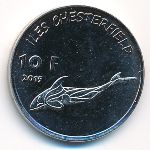 Острова Честерфилд., 10 франков (2015 г.)