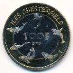 Острова Честерфилд., 100 франков (2015 г.)