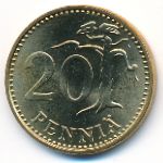 Finland, 20 pennia, 1963–1990