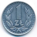 Poland, 1 zloty, 1986–1988