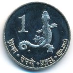 Андаманские и Никобарские острова., 1 рупия (2011 г.)