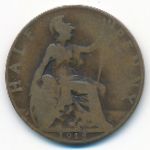 Великобритания, 1/2 пенни (1918 г.)