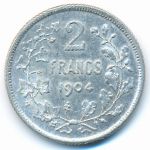 Бельгия, 2 франка (1904 г.)