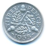 Великобритания, 3 пенса (1935 г.)