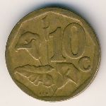 South Africa, 10 cents, 2004