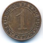 Веймарская республика, 1 рентенпфенниг (1923 г.)