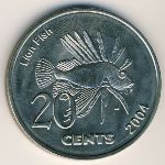 Кокосовые острова, 20 центов (2004 г.)
