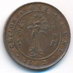 Цейлон, 1 цент (1943 г.)