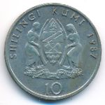 Танзания, 10 шиллингов (1987–1989 г.)