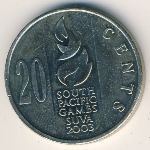 Fiji, 20 cents, 2003