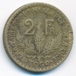 Того, 2 франка (1924 г.)