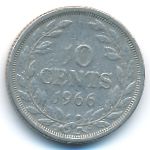 Либерия, 10 центов (1966 г.)