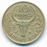 Мадагаскар, 10 франков (1989 г.)